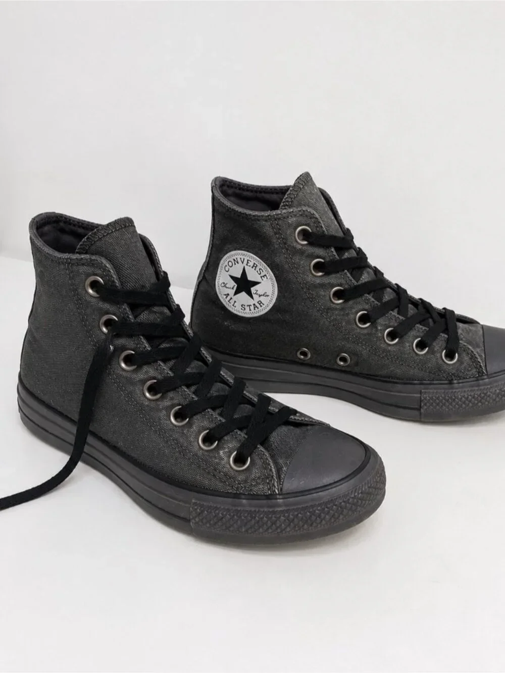 Converse Chuck Taylor All Star High Top Sneakers Charcoal Gray Youth 4.5